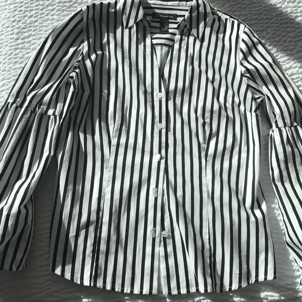 Brand new INC puffy sleeve shirt